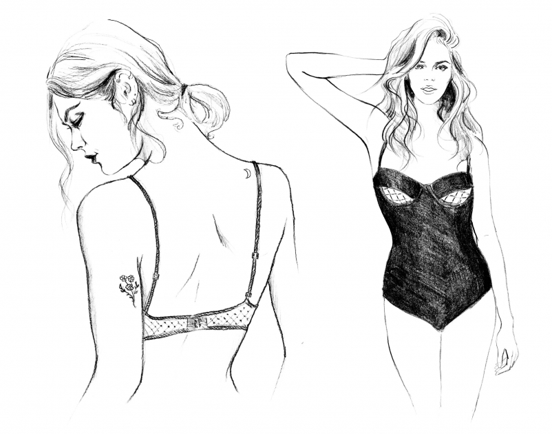 Lily Qian Fashion Illustrator intimates