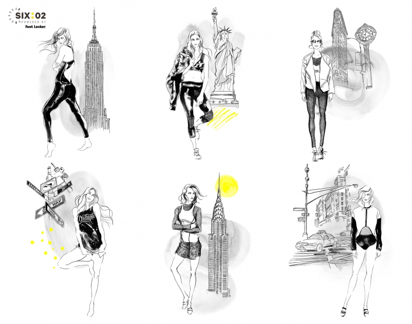 Lily Qian Fashion Illustrator Footlocker Active Wear Six 02