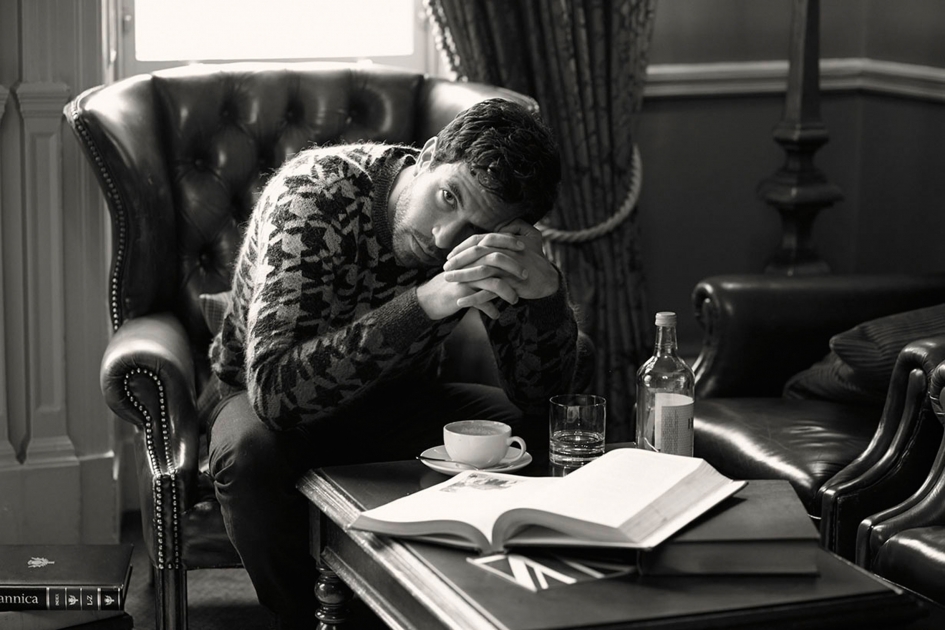Sven Jacobsen Portrait Guy Living Room Editorial