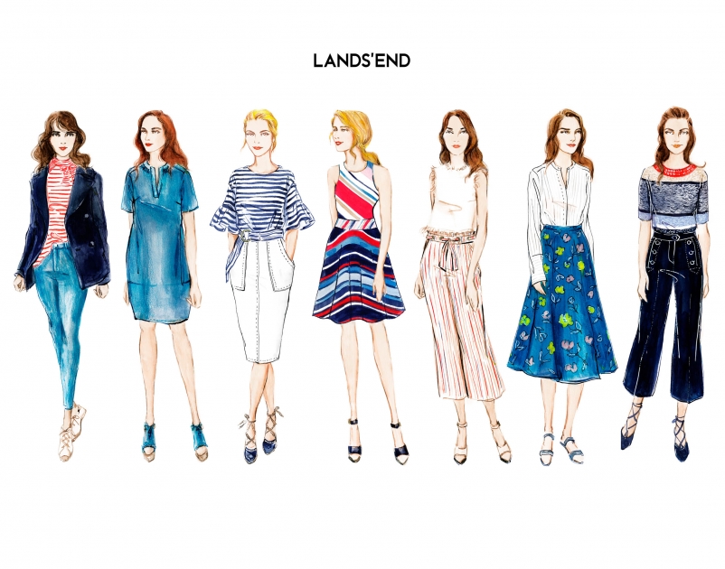 Lily Qian Fashion Illustrator Landsend