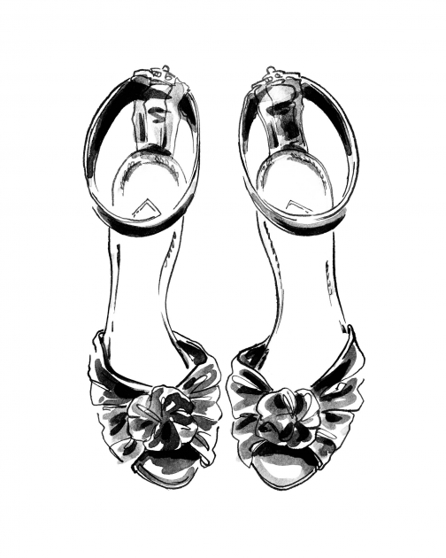 Lily Qian Fashion Illustrator Shoes Net-a-Porter