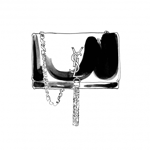 Lily Qian Fashion Illustrator Yves Saint Laurent Handbag Net-a-Porter