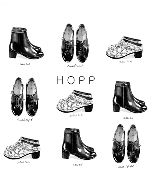 Lily Qian Fashion Illustrator HOPP Shoes Illustration