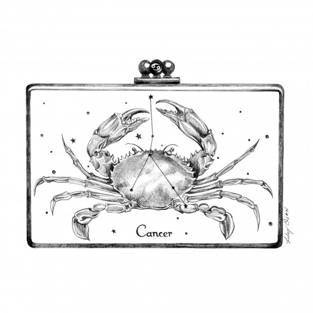 Lily Qian Fashion Illustrator Cancer Starsign Crab Neimans July Calendar