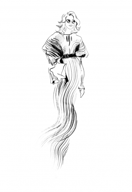 Lily Qian Fashion Illustrator Model Net-a-Porter
