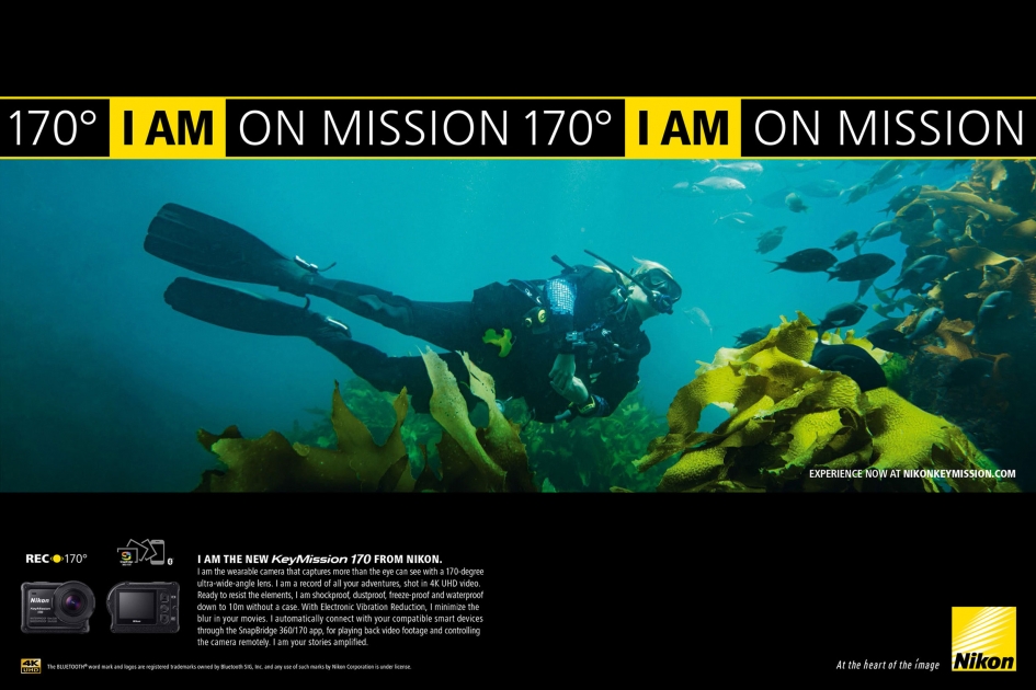 Sven Jacobsen Nikon Action Diving Advertising