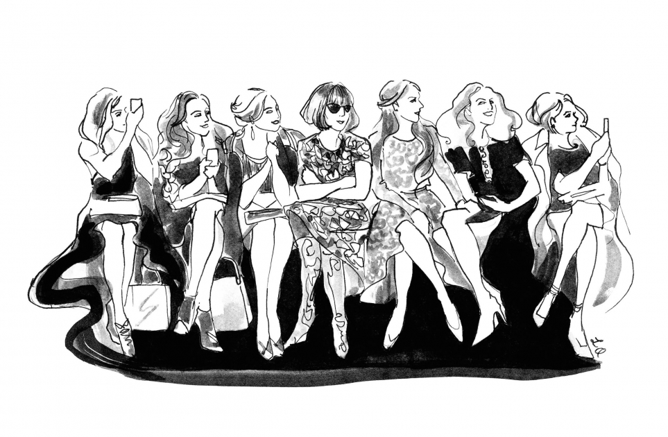 Lily Qian Fashion Illustrator Front Row Fashion Week Net-a-Porter