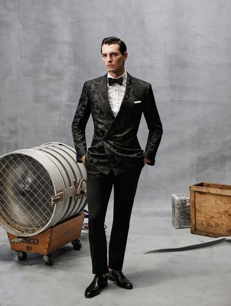 Walter Chin GQ Male Model in Formal Suit Studio