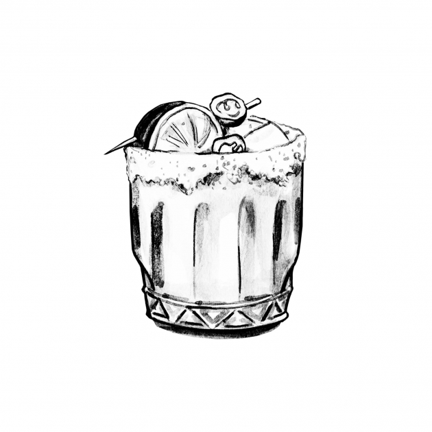 Lily Qian Illustrator NYC Net-a-Porter invitation cocktail drawing