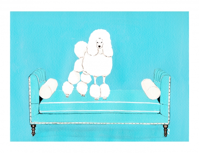 Lily Qian Illustrator NYC dog drawing color drawing