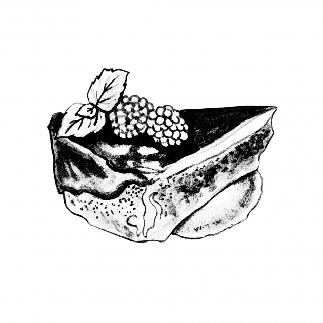 Lily Qian Illustrator NYC Net-a-Porter invitation cake drawing 