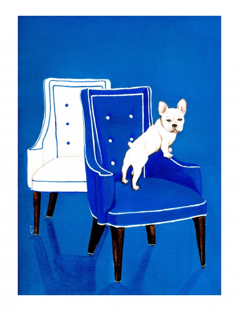 Lily Qian Illustrator NYC dog drawing color drawing