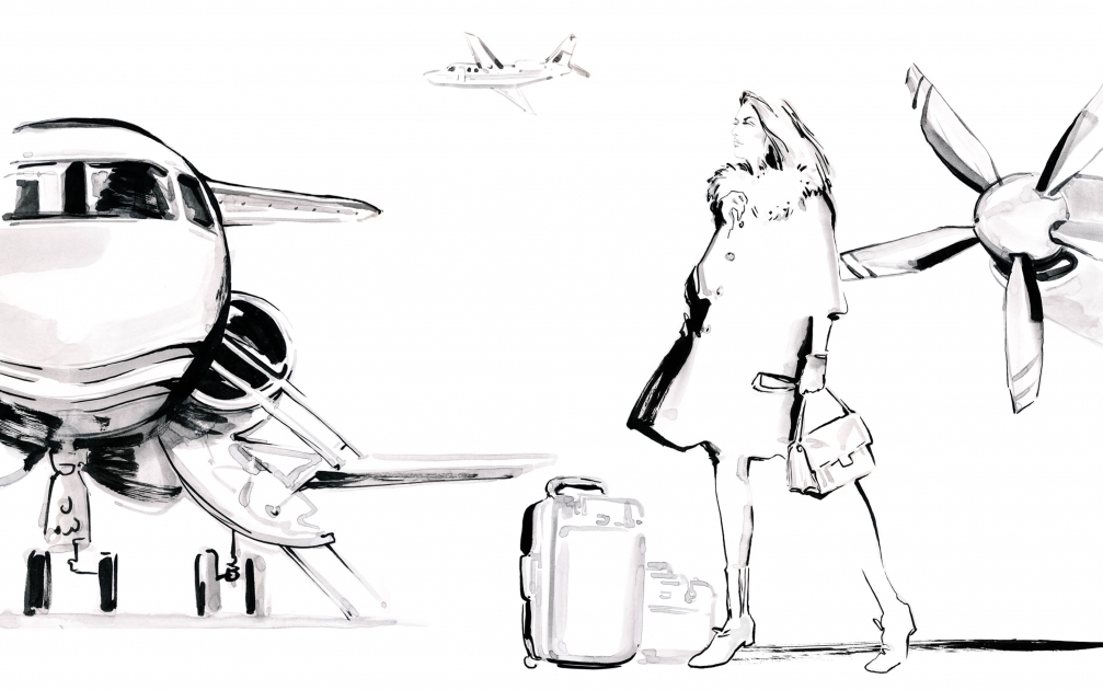 Lily Qian Illustrator NY Fashion Illustration D&G drawing