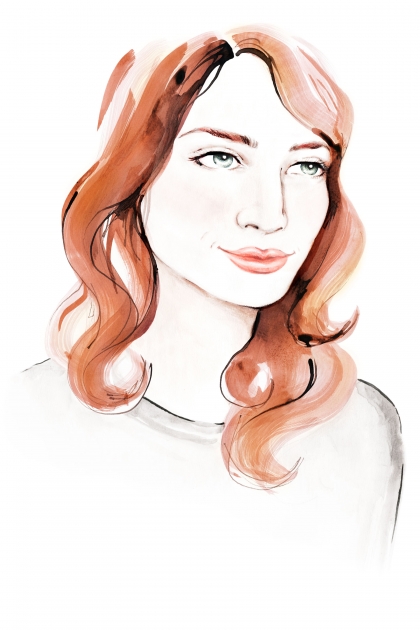 Lily Qian Illustrator NYC Aperse Beauty Portrait Illustration