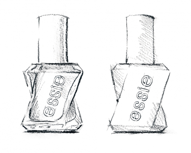 Lily Qian Illustrator NYC Essie Nail Polish pencil Illustration