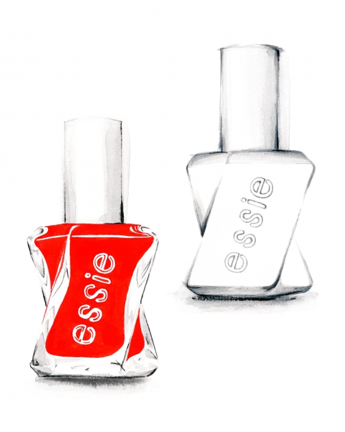 Lily Qian Illustrator NYC Essie Nail Polish color Illustration