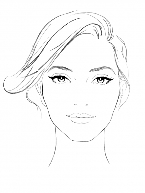 Lily Qian Illustrator NYC Sephora Face Chart illustration 
