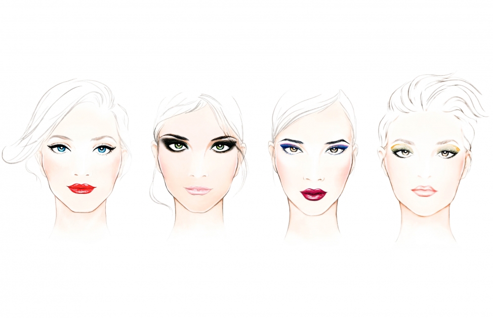 Lily Qian Illustrator NYC Sephora Face Cart color illustration 