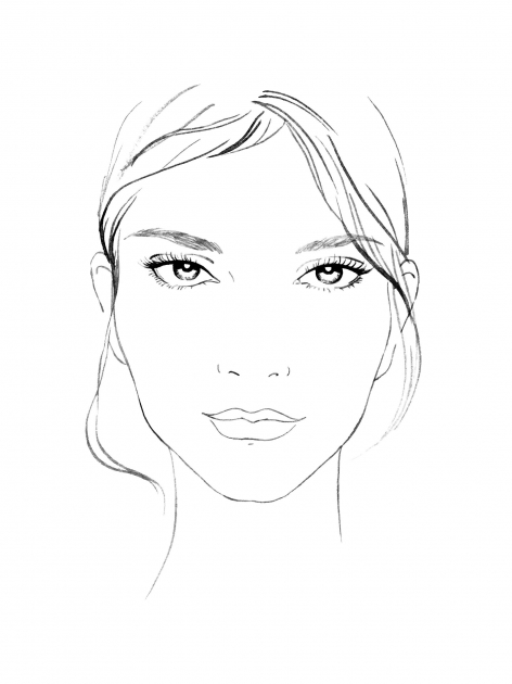 Lily Qian Illustrator NYC Sephora Face Chart illustration 