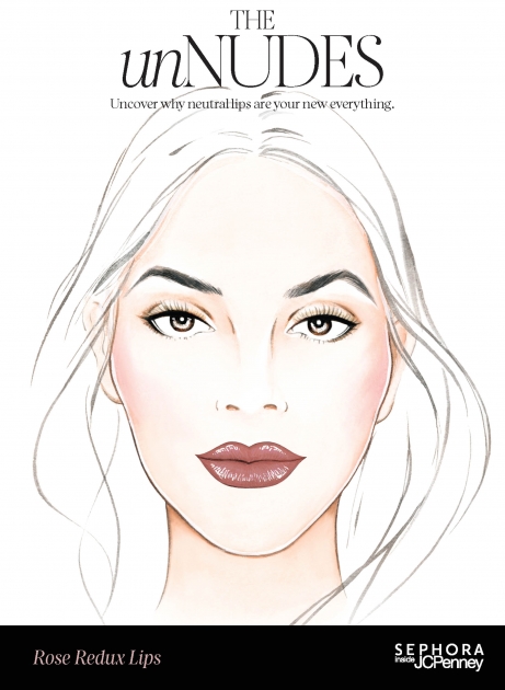 Lily Qian Illustrator NYC Sephora Beauty Portrait Cosmetic Illustration