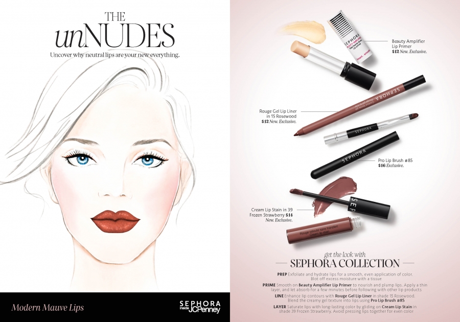 Lily Qian Illustrator NYC Sephora Beauty Portrait Cosmetic Illustration