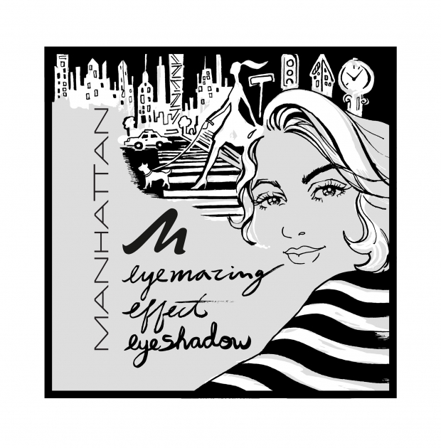 Lily Qian Illustrator NYC Manhattan Cosmetics Eye Shadow Packaging Illustration