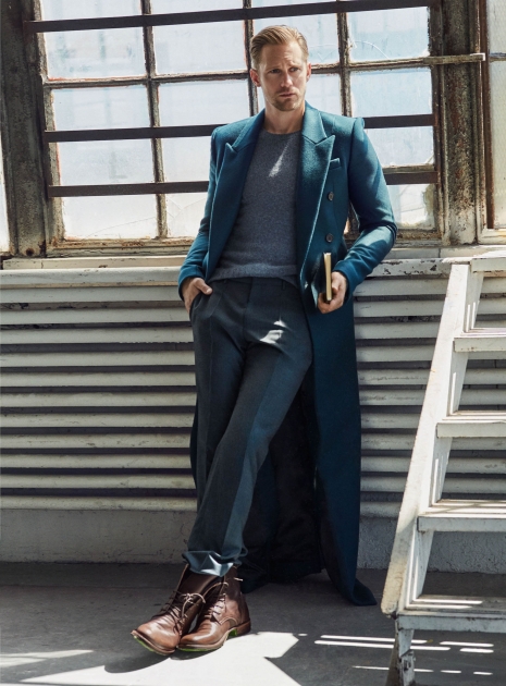 NYC fashion photographer director Hunter and Gatti Vs Magazine Alexander Skarsgaard Actor Window