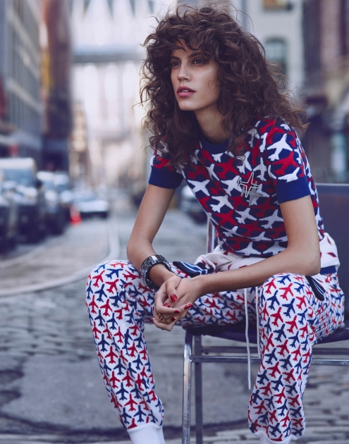 NYC fashion photographer director Hunter and Gatti Vogue Mexico Antonina Petkovic sitting