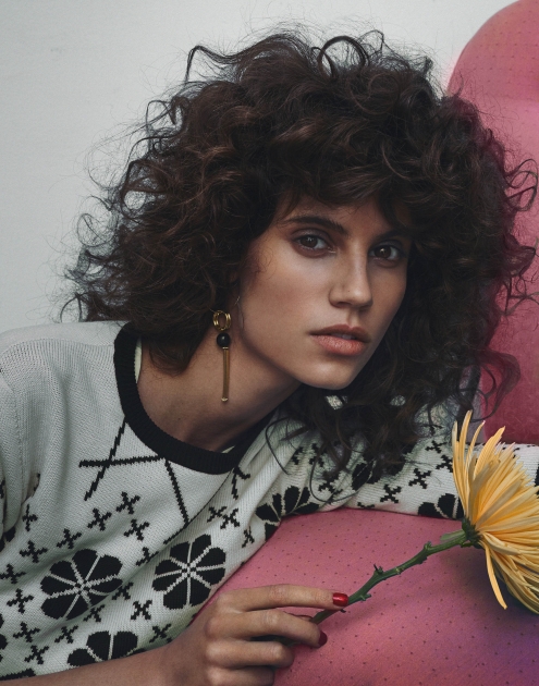 NYC fashion photographer director Hunter and Gatti Vogue Mexico Antonina Petkovic close up flower
