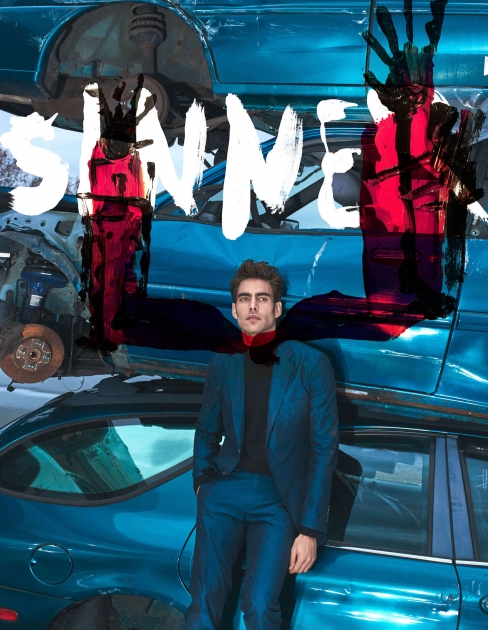 NYC fashion photographer director Hunter and Gatti Lampoon Magazine Jon Kortajarena blue cars