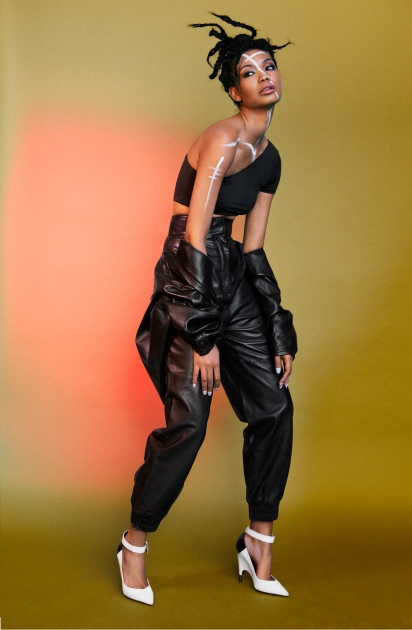NYC fashion photographer director Hunter and Gatti D'Scene Magazine Chanel Iman Standing