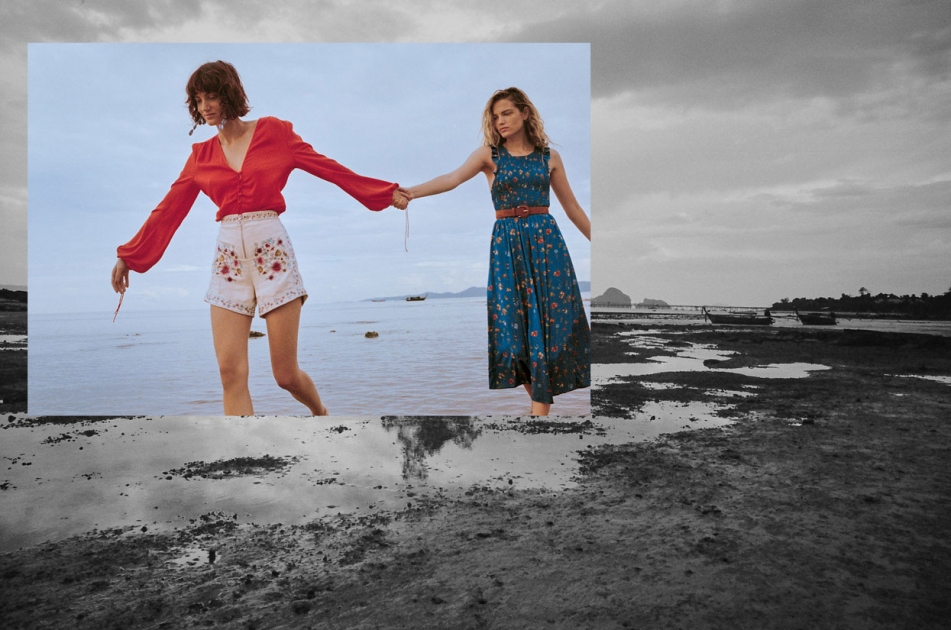 Photographer Director NYC Hunter & Gatti Mango Campaign Thailand Girls Walking on Beach