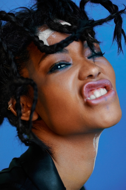 NYC fashion photographer director Hunter and Gatti D'Scene Magazine Chanel Iman Close up lips