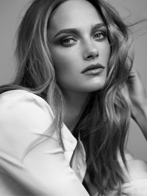 NYC fashion photographer director Hunter and Gatti Portrait Karmen Pedaru black and white