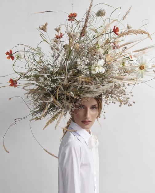 Fashion Photographer Director NYC Andreas Ortner Harpers Bazaar CZ Flower Crown Beauty