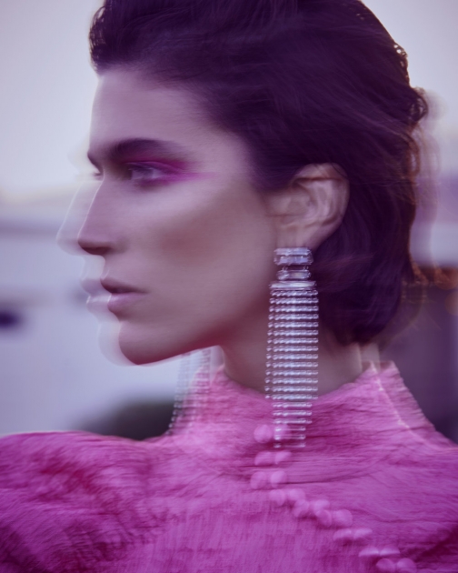 Fashion Photographer Director NYC Andreas Ortner Vogue Italia Palm Springs Earring Beauty