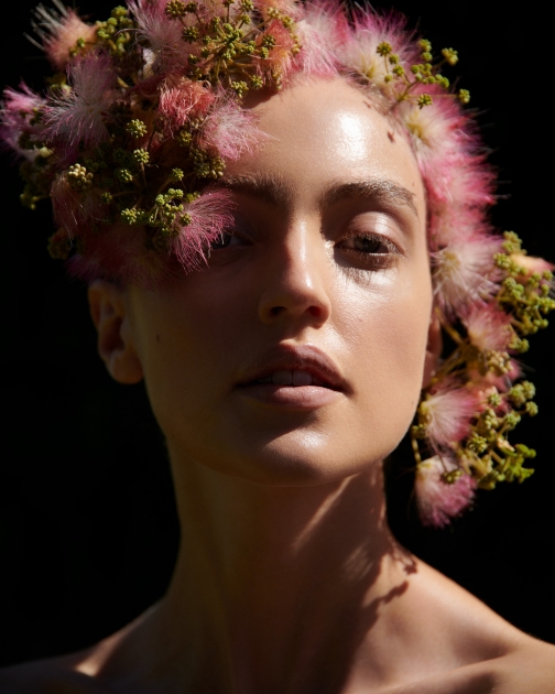 Beauty photographer Andreas Ortner Vogue Portugal November Beauty Pink Flowers