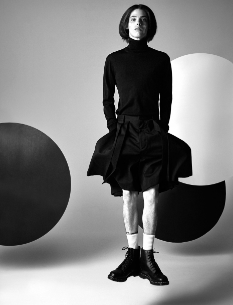 Walter Chin Amazing Magazine Male Model Black and White