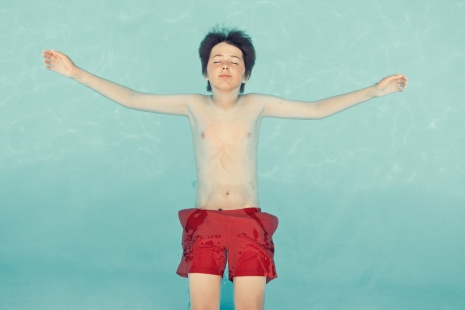 Sven Jacobsen Lifestyle Photographer Boy Floating Pool Kids