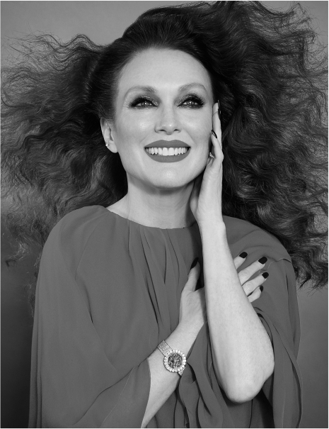 Fashion Photographer Director NYC Andreas Ortner Chopard Julianne Moore Flying Hair Beauty