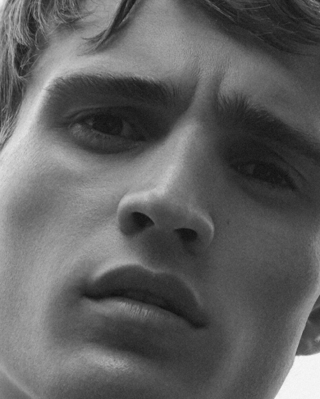 Fashion Photographer NYC Andreas Ortner Essential Homme Julian Schneyder Closeup Face Fashion Men