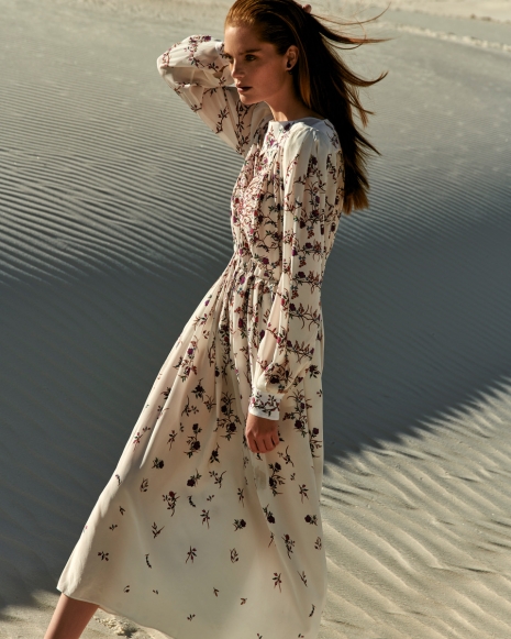 Fashion Photographer Andreas Ortner ELLE Embroidered Dress Fashion Women