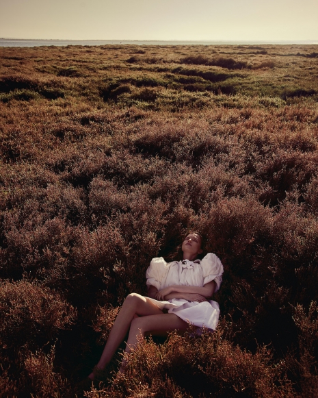 Fashion Photographer Andreas Ortner ICON Magazine Laing in the Grass Fashion Women