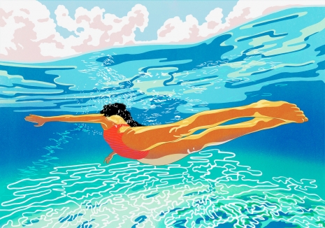 Illustrator Lily Qian Illustration Underwater Swim