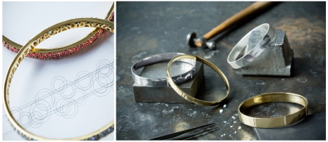 Jewelry Photographer Nina Choi Jewelry Factory Gold Silver Handcuffs