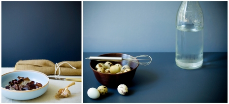 Photographer Nina Choi Food Quail Eggs Mushrooms Garlic