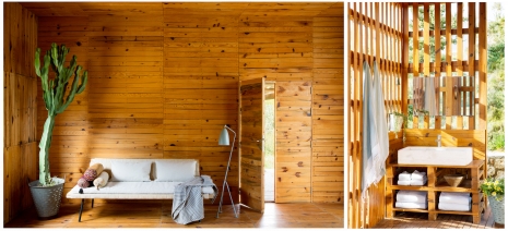 Photographer Nina Choi Architecture Wooden House Outdoor Stairs Dog Hammock Interior Design