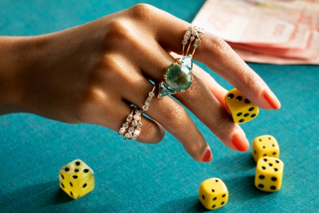 Jewelry Photographer Nina Choi Jewelry Rings on Hand Cubes 
