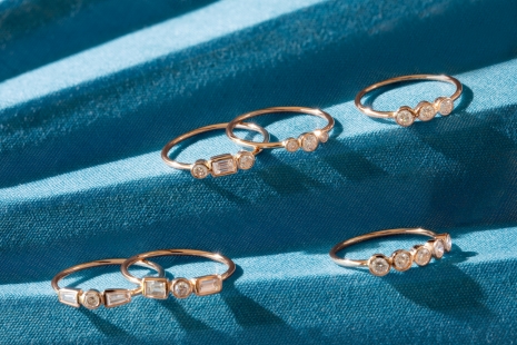 Jewelry Photographer Nina Choi Jewelry Six Rings Diamonds