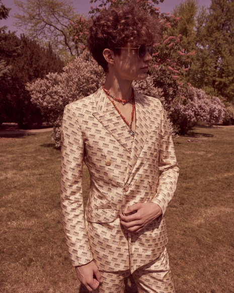 Fashion photographer Andreas Ortner GUCCI ELLE Printed Suit